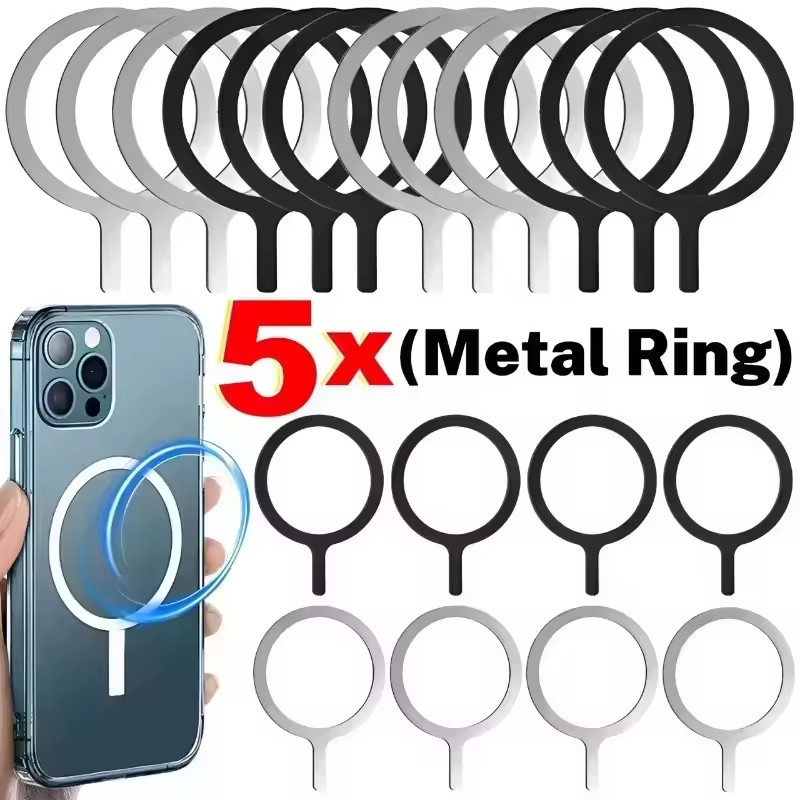Phone Ring Holder - Paslanmaz Çelik Evrensel Manyetik Metal Plaka