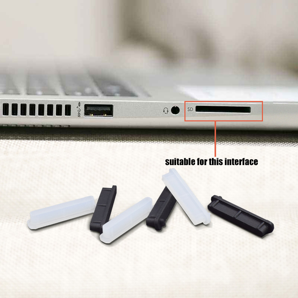 Phone Accessories Types - 9 Adet Şeffaf Silikon Toz Tıkacı,