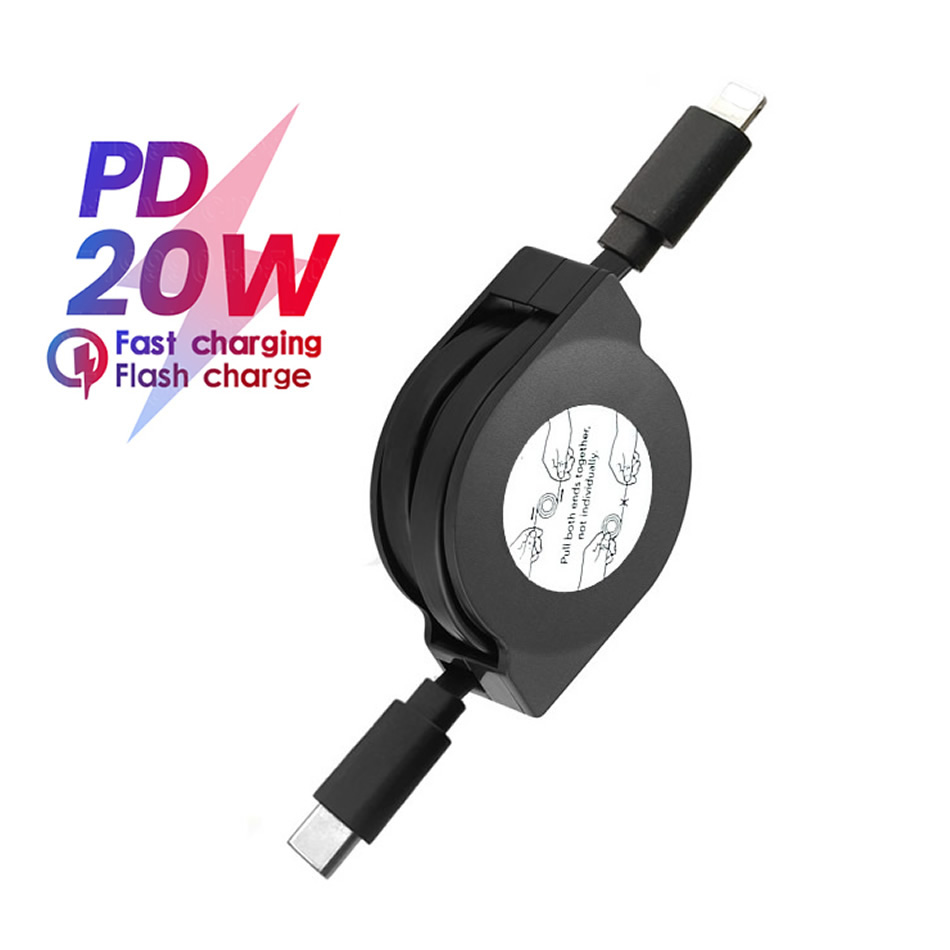 Phone Accessories Unique - Geri çekilebilir PD 20W hızlı şarj