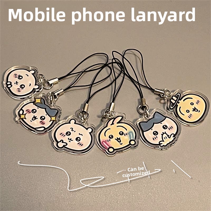 Phone Accessories Chain - Çizgi Film Tarzı, Sevimli Tasarımlı, Jiyi