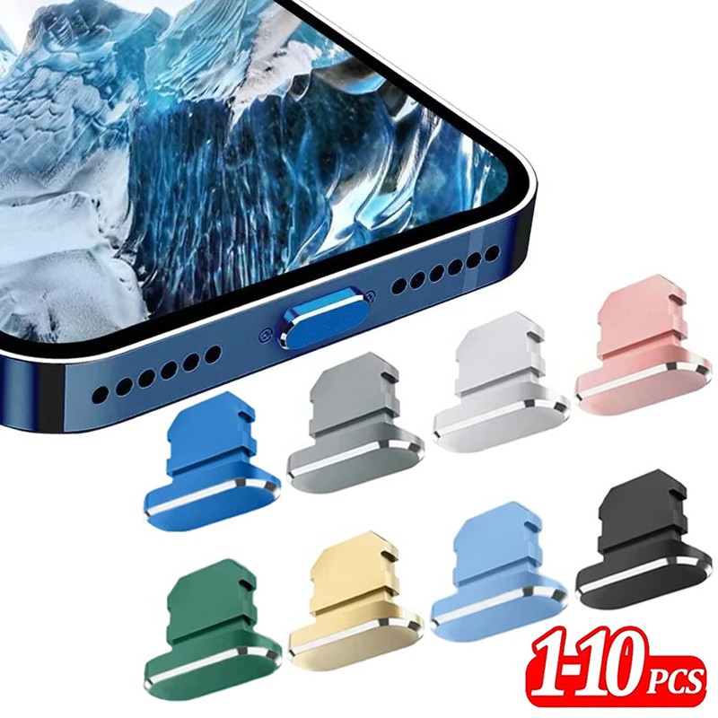 Phone Accessories Unique - 2-10 adet Metal Toz Tıpası Şarj