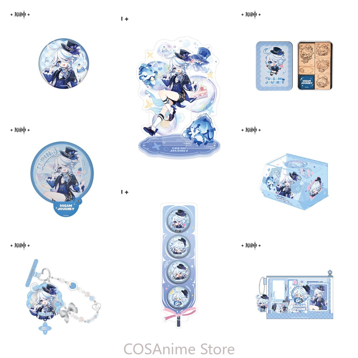 Phone Accessories Chain - Resmi Genshin Impact Furina Anime Cosplay