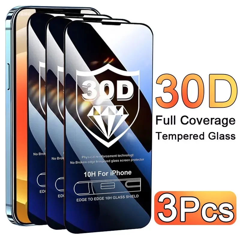 Phone Accessories Unique - 3 Adet Cam Koruyucu Telefon Kılıfı