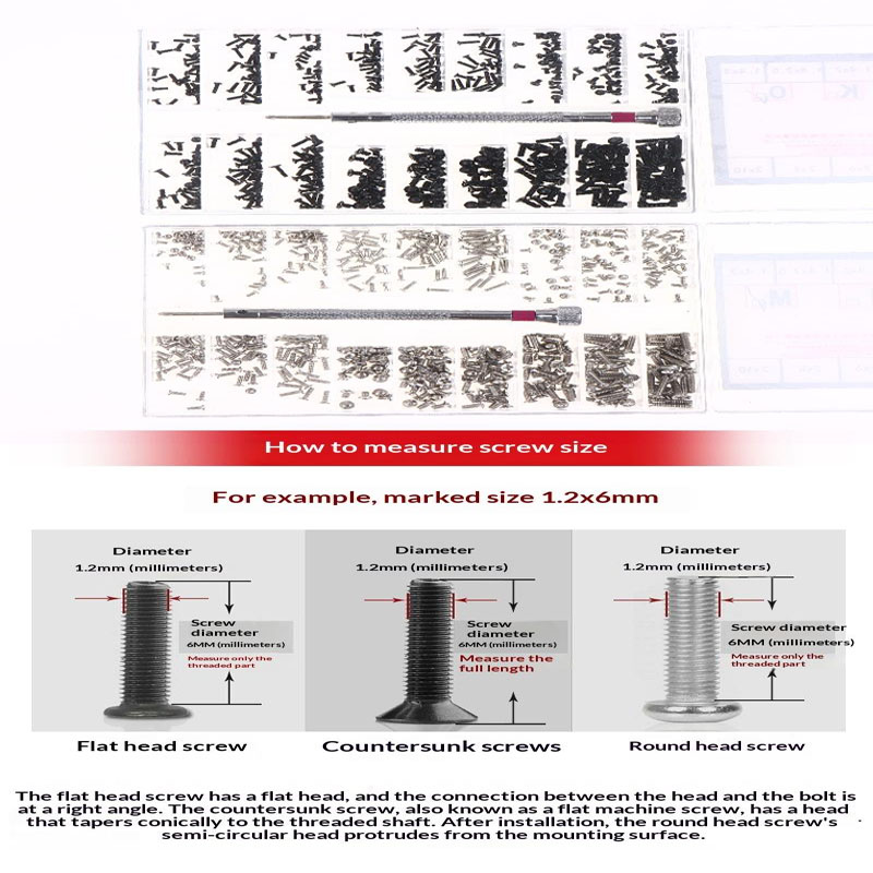 Phone Accessories Types - 1 Set Vida Saat Vidası Kutusu