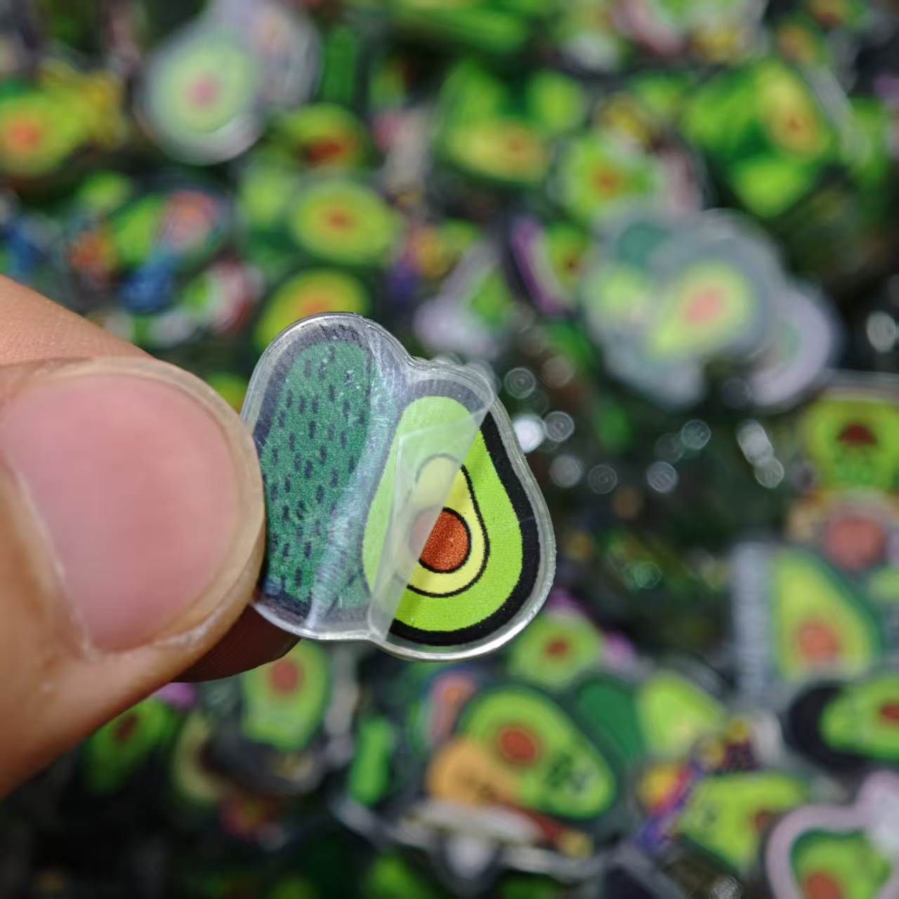 50 adet/takım Avokado Akrilik  - Phone Accessories Images incelemesi ve fiyatı