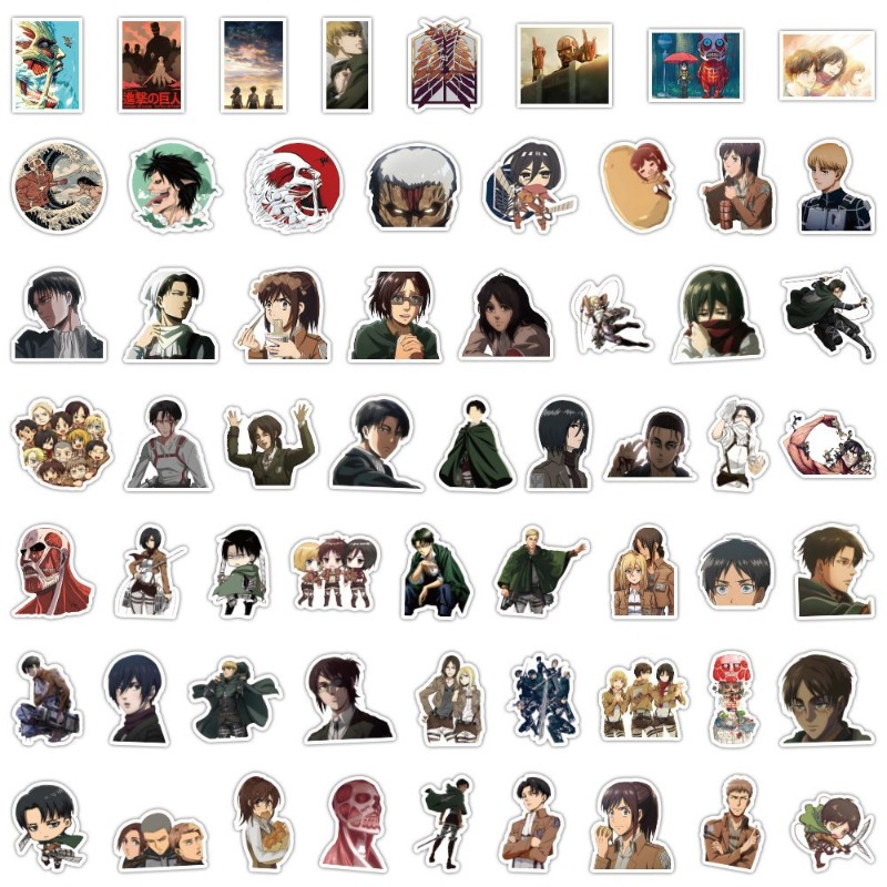 60 adet Titan Anime çıkartmala - Phone Accessories Items incelemesi ve fiyatı