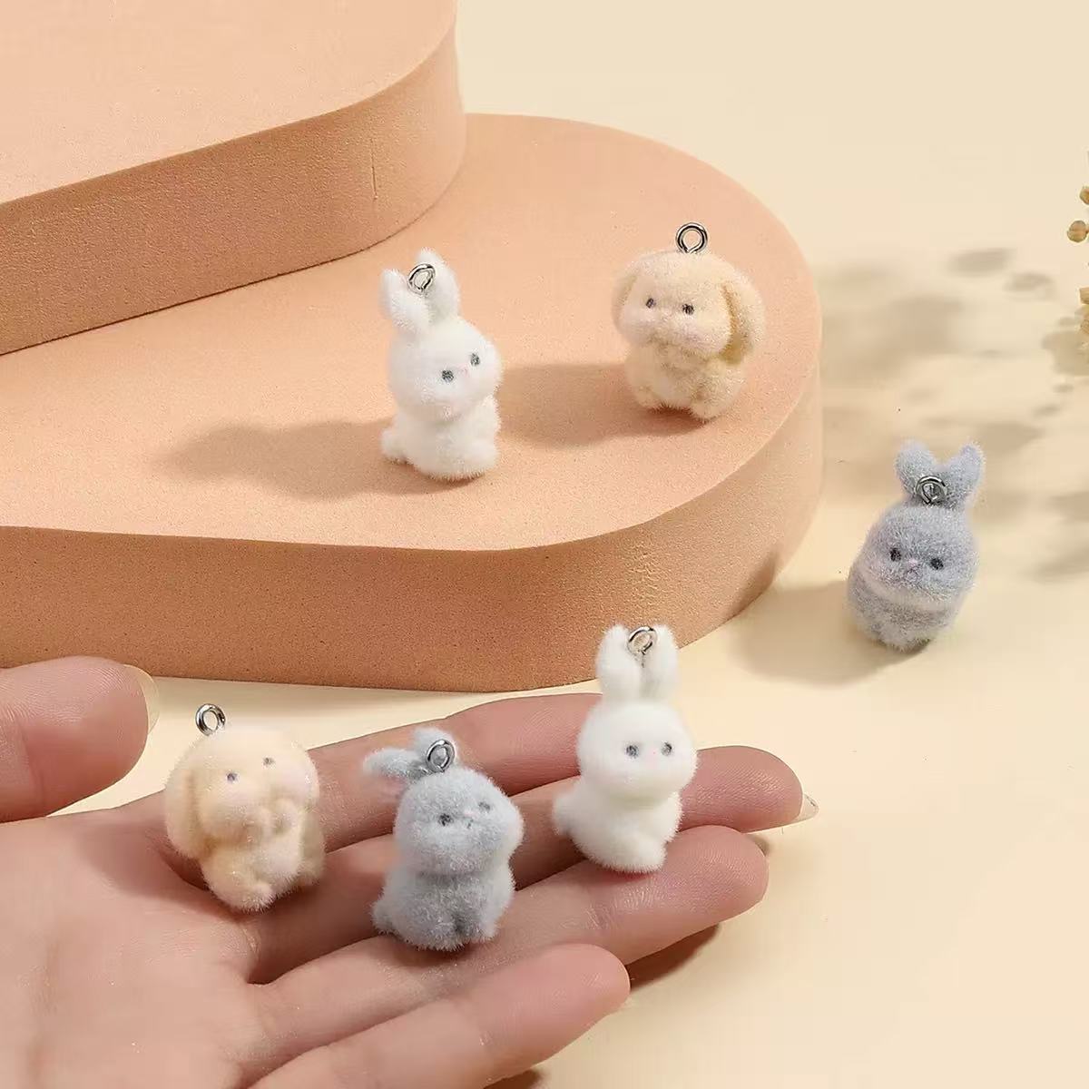 10 adet floklu küçük tavşan re - Phone Accessories Chain incelemesi ve fiyatı